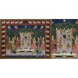 Pichwai Painting Sharad Poornima { 3X4 Feet }